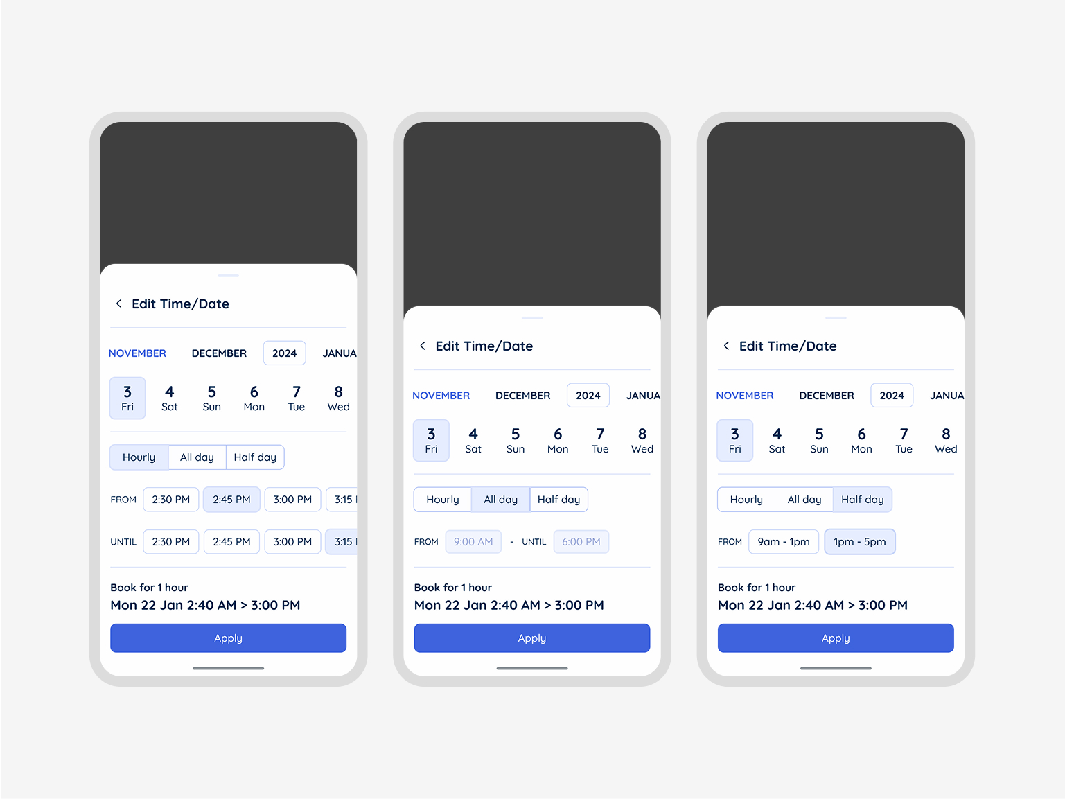 Booking confirmation screen with reservation details