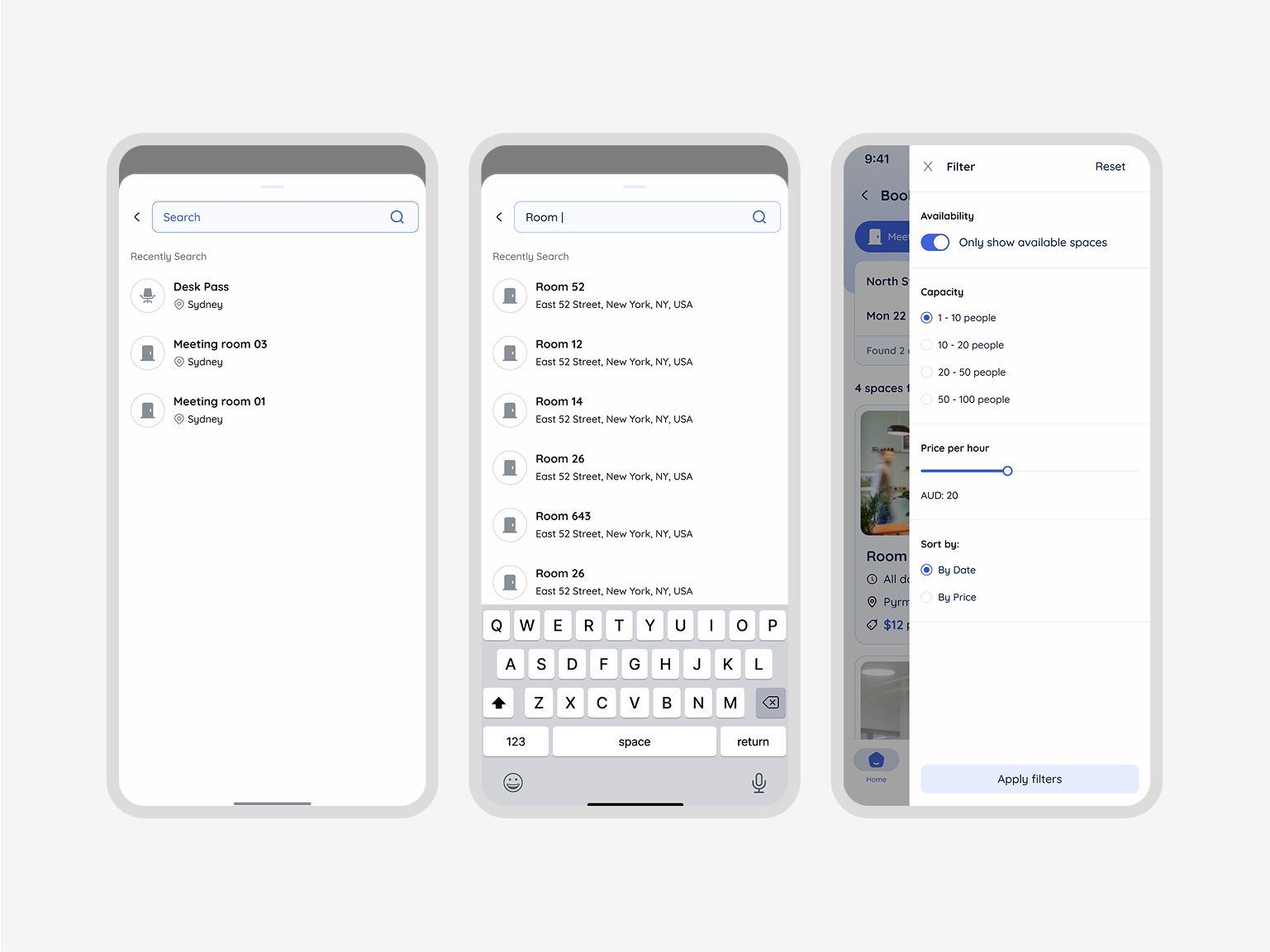 Recurring booking setup with weekly schedule options