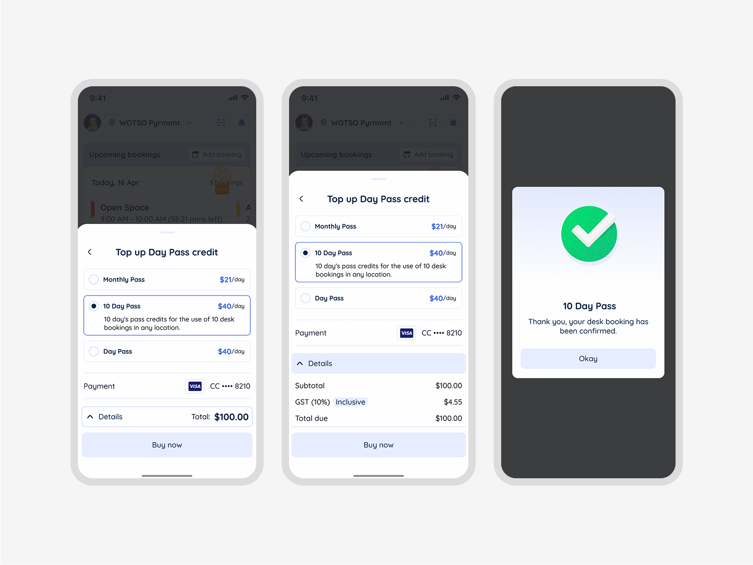 Payment flow with mobile wallet integration and checkout